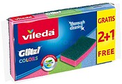 Esfregão Esponja Vileda Glitzi Colors 2+1un Esfregão Esponja Vileda Glitzi Colors 2+1un