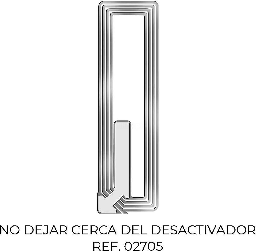 Pack 2000 Etiquetas Anti Roubo 3210 Transparente 1,9X6,5cm 7223155 CHECKPOINT G-02711
