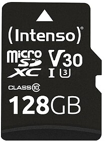 3433491 Cartão microSD intenso 128GB profissional UHS-I CL1...