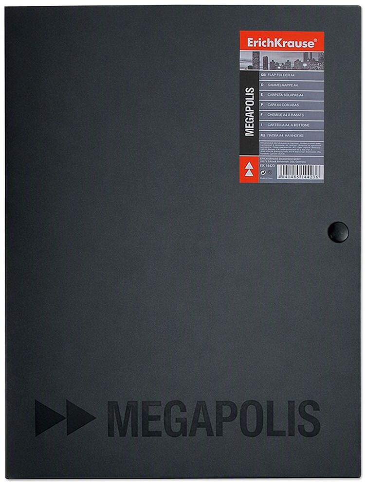 Caixa Projectos Plast c/Botao 210x297 8mm Preto