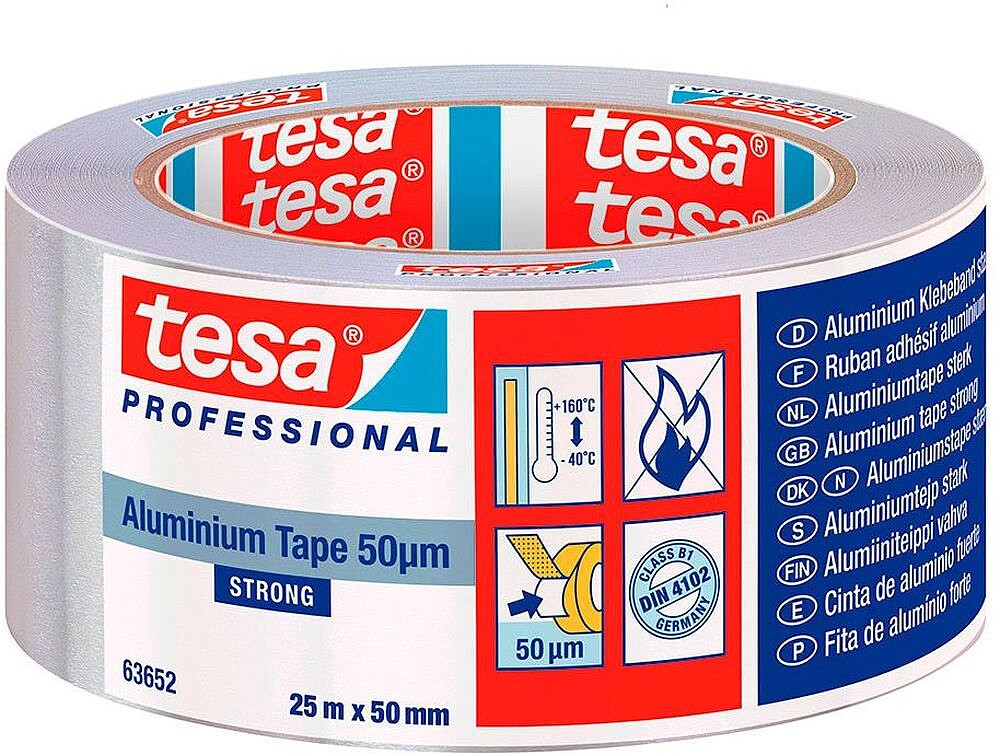 Fita Adesiva de Alumínio Tesa 25mx50mm 15650565