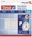 Pregos Autoadesivos Tesa Fixação Até 2 KG Uso Azulejos Removível, Blister de 2 Unidades 77762-00001-00