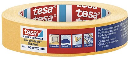G-47253 : 47253 MÁSCARA DE PRECISÃO PADRÃO 50m x 25mm 4344 TESA