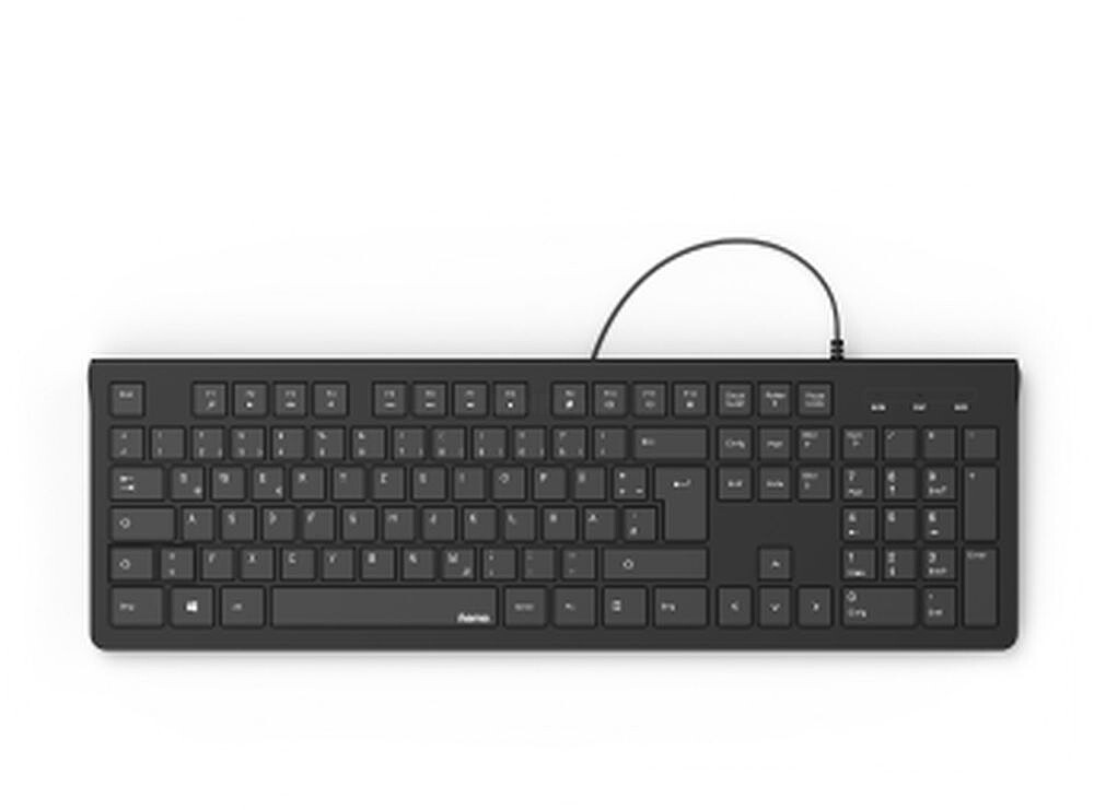 Teclado HAMA com fio KC-200 “,preto 19182681