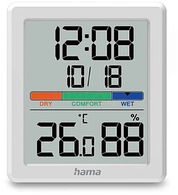 Hama Paros Medidor de Temperatura e Humidade para Interior -...