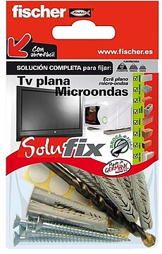 KIT DE FIXAÇÃO DE TV DE PLASMA/MICRO-ONDAS 502690 SOLUFIX FISCHER