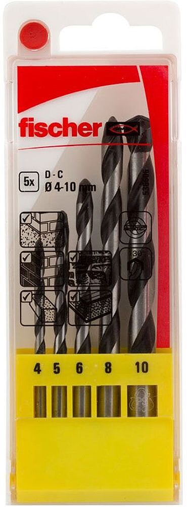 Pack 5 Brocas Percussão e Ø4/5/6/8/10 mm 96344