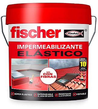IMPERMEABILIZANTE 4L CINZA COM FIBRAS FISCHER 96266