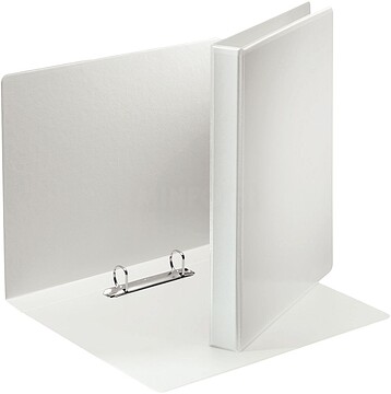 Esselte Pasta Canguru Gama Básica 40mm - Mecanismo 2 Anéis Mistos - Capacidade 380 Folhas A4 - Certificado FSC - Cor Branca 49739