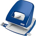 Petrus 62 Taladro Metálico - Até 30 Folhas - Marcas de Formato - Esvaziamento Fácil - Punções 5,5mm - Cor Azul 623354