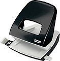 Petrus 62 Taladro Perforador 2 Oríficios - Até 30 Folhas - Esvaziamento Fácil - Formato A4, A5, A6, Folho, US-Quart, 8 x 8 x 8 cm - Punções 5,5mm 623356