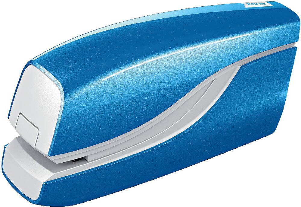 Agrafador Eléctrico Petrus WOW E-310 Sem Contacto - Até 10 Folhas - Grampeamento Fechado - Utiliza Grampas Petrus Nº10 - Azul 624822