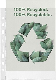 627495 : CX COM 100 BOLSAS RECICLADA PP 70µ A5 Transparente