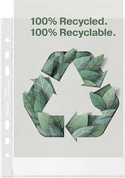 627495 : CX COM 100 BOLSAS RECICLADA PP 70µ A5 Transparente