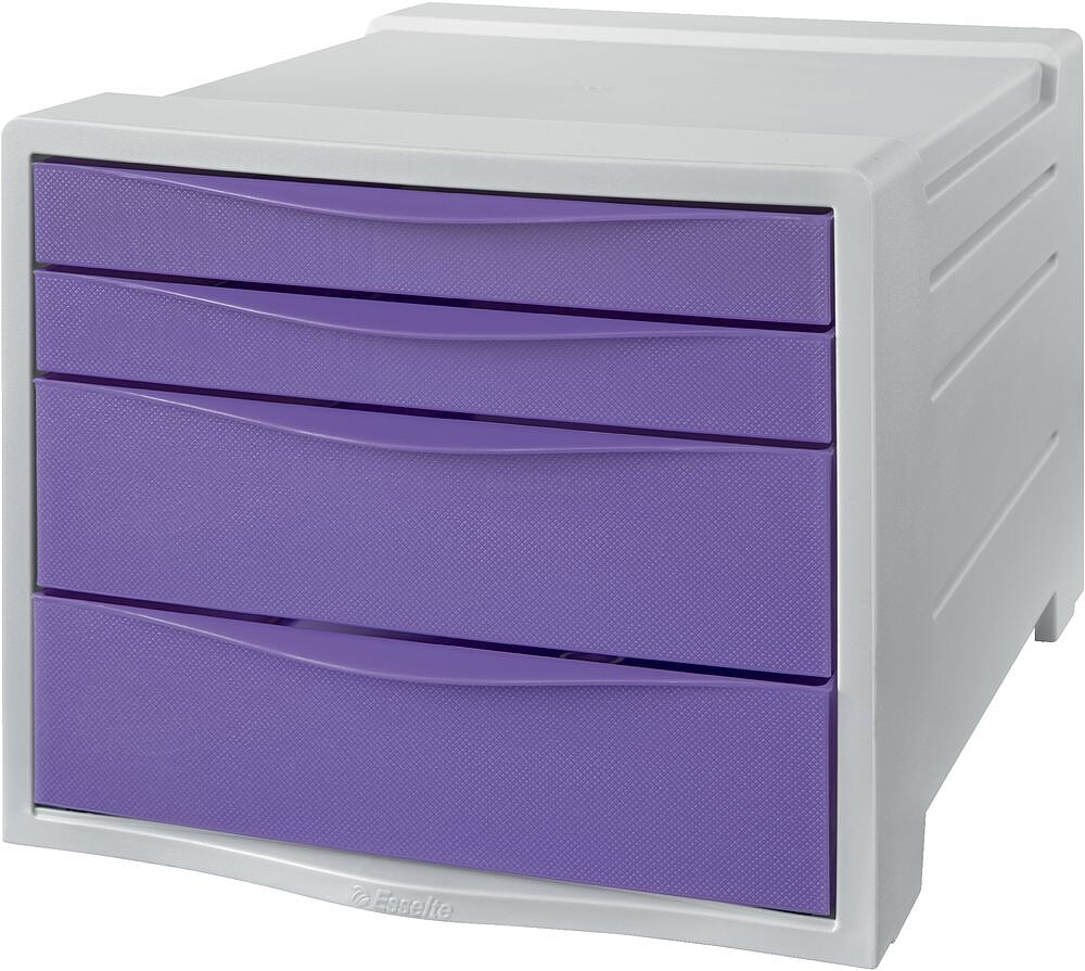 Buc 4 Cajones (2 Grandes 2 Pequeños) Colour’breez Malva Esselte 628458