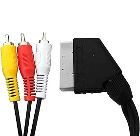 51223 CONECTOR EUROPEU MACHO A 3RCA SAÍDA 1,5M