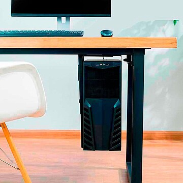 G-51324 : 51324 SUPORTE CPU BAIXO DE MESA OU DE PAREDE, GIRATÓRIO LOGILINK