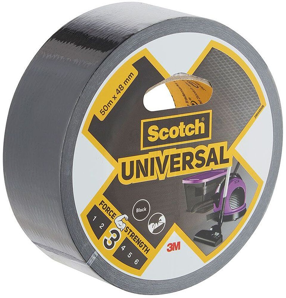 Cinta Adhesiva Americana Scotch Universal - 48mm x 50m - Cor Preta 29044850B SC7100205298