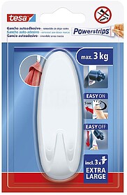 G-47024 : 47024 GANCHO AUTOCOLANTE POWERSTRIPS XL, BRANCO OV...