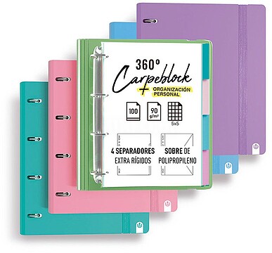 12467499 : Pasta de 4 aneis de 35 mm carchivo din a4 polipropileno com recarga soft foam style