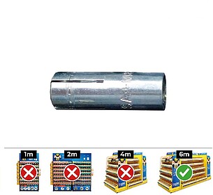 17217 CAIXA 100UN ANCLAJE FÊMEA SAP HOMOLOGADO CE M8X30