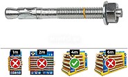 Caixa 50 Uni. Ancoragem Homolog.CE Bap Din 10-60/10 Zincado Celo G-17235