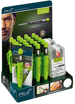 G-64379 : 64379 EXPOSITOR PICA-DRY 3030. CONTEÚDO: 20 MARCADORES PROFISSIONAIS + 10 BLISTERS COM MINAS DE REPOSIÇÃO 4030