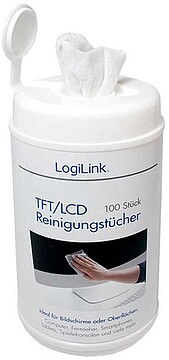 96541 Lenços de Limpeza para Ecrãs (100 unid) LOGILINK