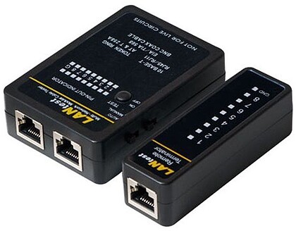 55026 TESTADOR DE CABOS RJ11, RJ12, RJ45 E BNC