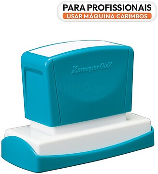 XST-Q18B : Carimbo 22x69mm Xstamper Quix Preto 1un