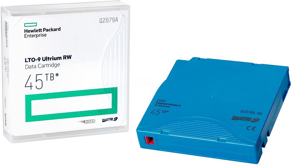 HPE - LTO Ultrium 9 - 18 TB/ 45 TB - azul celeste - para P/N: R7E99A, R7F00A, R7F01A, R7F02A Q2079A