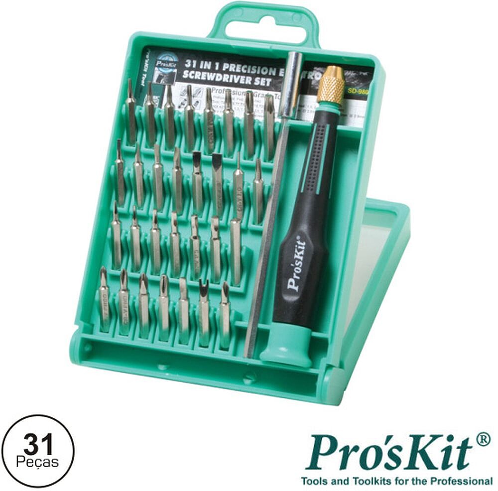 Conjunto de Chave C/ 30 Bits e Extensor Proskit