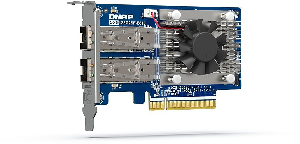 25GBE NW Exp Card : Lowprofile Formfactor PCIEGEN4X8 2PORT SFP28 QXG-25G2SF-E810