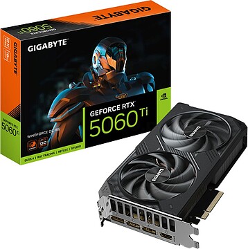 9VN506TWO-00-G10 Placa Gráfica Gigabyte GeForce RTX 5060 Ti WindForce OC/ 16GB GDDR7