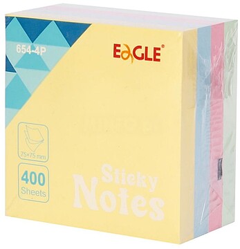 Bloco Notas Aderentes 075x075mm Eagle Pastel Cubo 400 Folhas Bloco Notas Aderentes 075x075mm Eagle Pastel Cubo 400 Folhas