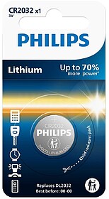 PILHA de Botão Philips CR2032/ 3V