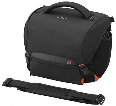 LCS-SC8B : Bolsa de transporte suave para câmaras DSLR e SLT e lentes adicionais