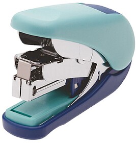 Mini agrafador plus 10-v flat clinch inclui 300 agrafos azul...