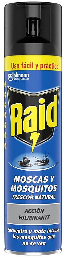Raid Inseticida Spray 600ml Moscas e Mosquitos G-95096