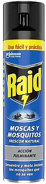 G-95096: 95096 RAID INSETICIDA SPRAY 600ml MOSCAS E MOSQUITOS