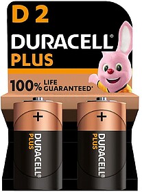 PILHA DURACELL PLUS LR20 D (BLISTER 2 PILHAS)