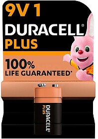 PILHA DURACELL PLUS POWER 6LR61 9V (BLISTER 1 PILHA)