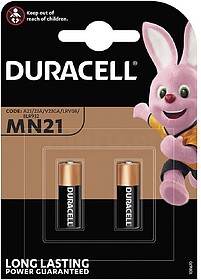 PILHA ALCALINA DURACELL 12 V. MN21 MANDO A DIST. (B.2 PILHAS...