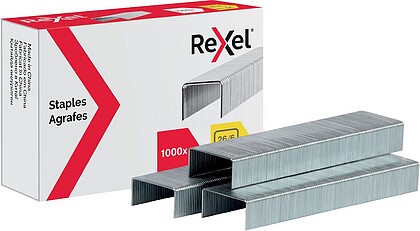 CAIXA 1000 - AGRAFOS REXEL 26/6: Venda Múltiplos: 20uni 6131 ACCO6131