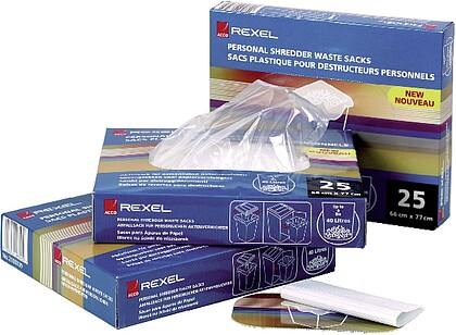 40070 : CESTO DE RESIDUOS REXEL PARA DESTRUIDORA AS100 100 UNIDADES CAPACIDADE 87,5 LITROS