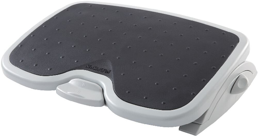 Kensington Reposapies Solemate Plus - Design Robusto e Durável - Altura Ajustável - Superfície Antiderrapante - Cor Cinzento Grafite