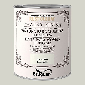 G-25413 : 25413 RUST-OLEUM TINTA CALCÁRIA MOBILIÁRIO Branco TIZA 0,75L BRUGUER