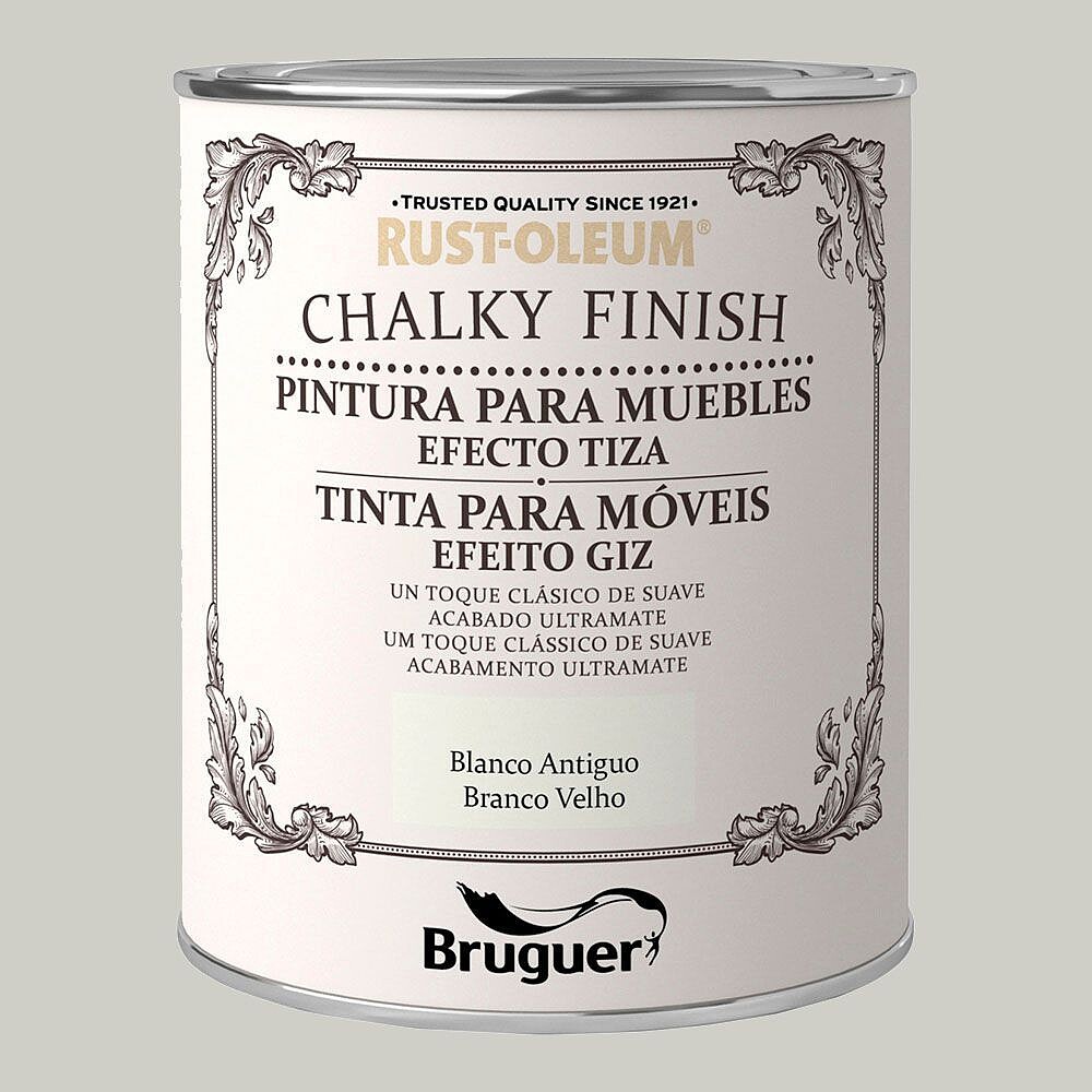Rust-Oleum Chalky Finish Móveis Branco Antigo 0,125L Bruguer G-25410