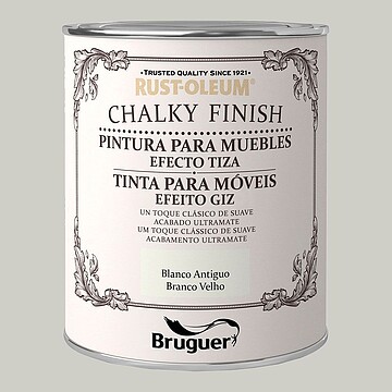 G-25410 : 25410 RUST-OLEUM CHALKY FINISH MÓVEIS Branco ANTIGO 0,125L BRUGUER