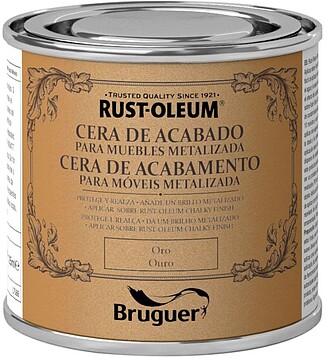 G-25425 : 25425 CERA PARA MÓVEIS RUST-OLEUM ACABAMENTO GIZADO OURO 0,125L BRUGUER